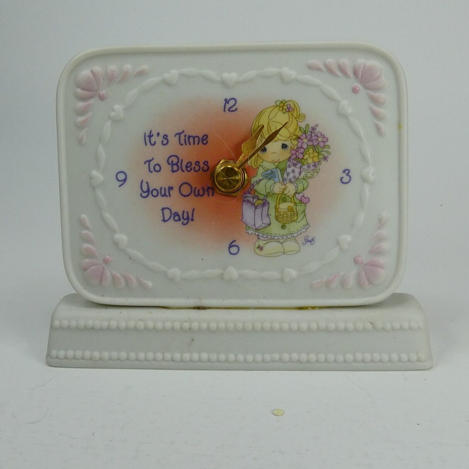Precious Moments Enesco Clock It's Time To Bless Your Own Day HFHUV - $8.00