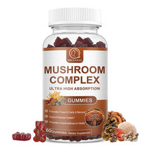 60 Mushroom Extract Complex Gummies Lions Mane Chaga Reishi - $51.98