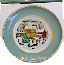 Collectible Avon Christmas Plate 1980 “Country Christmas” 8TH Ed. In Original Bx - £3.91 GBP