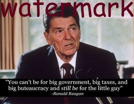 President Ronald Reagan On Big Government Famous Quotes Publicity Photo - £7.93 GBP
