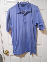 Men&#39;s size M Bobby Jones Players size M polo SS Golf Shirt 100% cotton Blue - $7.43