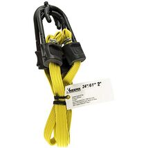 Keeper A06121z 24 Yellow Narrow Flat Bungee Cord With Sst Hooks 2 Count - $352.15 MXN