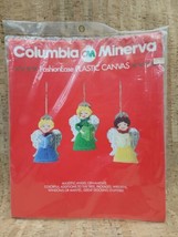 VTG Columbia Minerva Fashion Ease Plastic Canvas Majestic Angel Ornaments 8482 - £19.77 GBP