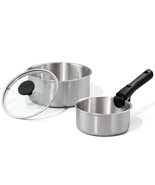 4 Pcs Stainless Steel Saucepan Set, Saucepans with Detachable Handle, Ov... - €28,41 EUR