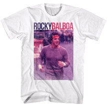 Rocky Balboa Jogging Vintage Photo Men&#39;s T Shirt Boxing Training - £19.13 GBP+
