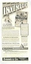 Print Ad Victor J. Evans Patents Men With Ideas 1935 2/3-Page Advertisement - $180.99 MXN