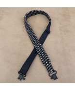 Camo &amp; Black Handmade Adjustable Paracord Gun Sling Rifle Shotgun USA  - £29.88 GBP