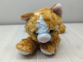 Aurora small Plush orange white ginger tabby striped cat mini flopsies Molly - £5.53 GBP