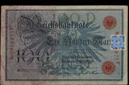 Germany 100 marks 1908 UNC banknote - $36.30