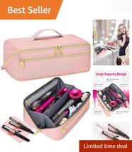 Large Capacity Hair Tools Organizer with Heat-Resistant Mat - Perfect fo... - $47.47