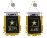 U.S. Army Star Double Sided Mini Flag 4&#39;&#39;x6&#39;&#39; Window Banner w/suction cu... - £2.77 GBP