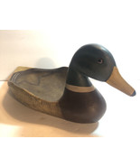 Carved Wooden Mallard Decoy Duck Platter Tray Solid Signed James Haddon ... - £25.23 GBP