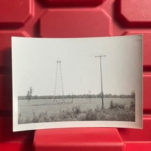 Electrical Poles In A Field 4 7/8 x 3 1/2 Photograph Pre Owned Vintage 1950s - £6.72 GBP