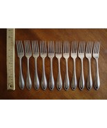 Lot of 11x Stainless By Oneida  AMERICAN HARMONY / ARBOR Dinner Fork 7.25&quot; - $532.59 MXN