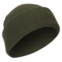 Outdoor Cold Weather Winter Hat Outside Flexible Stretch Ski Cap Olive Drab - $13.23