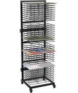 Art Drying Rack with 36 Shelves Wall Mount/Mobile Painting Drying Rack for  - $176.39