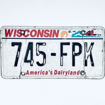 United States Wisconsin Dairyland Passenger License Plate 745-FPK - $12.31 CAD