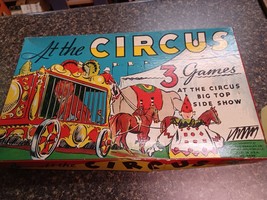 1939 The Game of India 1938 At The Circus Vintage Board Games Boxes Grap... - $39.59