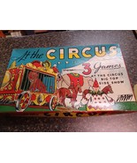 1939 The Game of India 1938 At The Circus Vintage Board Games Boxes Grap... - $54.29 CAD