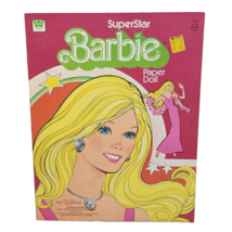 Vintage 1977 Whitman Superstar Barbie Paper Doll Book New Old Stock Uncut - £25.97 GBP