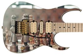 Guitar Skin Axe Wrap Cool Game of Chess Pawn King 302 - $27.71+