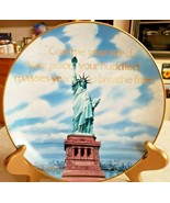 Gorham Fine China Collector Plate Statue of Liberty Freedom's First Lady M Hagel - $18.70