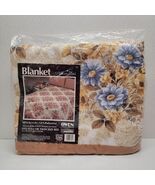 Vintage NEW 5th Generation Fantasy Floral Flower Blanket Twin Full 72&quot; x... - €37,94 EUR