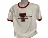 Vintage Y2K Texas Tech Red Raiders Football Mens Large Ringer T-Shirt NCAA  - $12.95