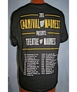 CARNIVAL OF MADNESS 2015 Concert Tour T-SHIRT L Halestorm HEAVY METAL Rare - £11.66 GBP