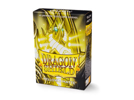 Japanese Matte Yellow 60 ct Dragon Shield Sleeves YuGiOh Size VOLUME DIS... - £14.95 GBP
