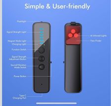 Anti-Spy RF Signal Detector – Hidden Camera &amp; GSM Audio Bug Finder – Wir... - $39.48