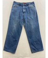 Nevada Men&#39;s Tapered Leg Blue Jeans Size 34/27 Lined Cotton Medium Wash ... - $7.92