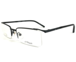 ST Dupont Eyeglasses Frames DP-0024U Black Rectangular Half Rim 52-19-138 - $93.42