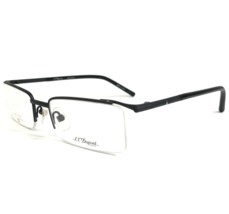 ST Dupont Eyeglasses Frames DP-0024U Black Rectangular Half Rim 52-19-138 - £73.51 GBP