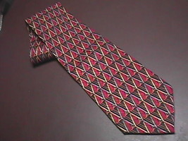 Daniel De Fasson Silk Hand Made Neck Tie Reds - £7.98 GBP