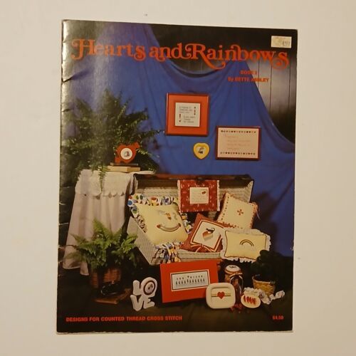 Hearts and Rainbows Book 2 Counted Cross Stitch Pattern Book by Bette As... - $9.49