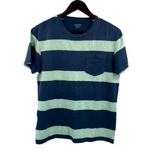 J Crew Blue Rugby Stripe Tee Size Small - £11.18 GBP