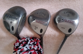 TZ GOLF - Callaway Big Bertha Steelhead 8* Driver, Warbird 3+ &amp; 5 Woods ... - $83.80