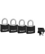 Master Lock 1-3/16 in. W 4-Pin Cylinder Padlock 4 pk Keyed Alike - $586.06 MXN