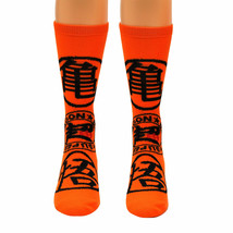 Dragon Ball Z Super Kanji Crew Socks Orange - $12.98