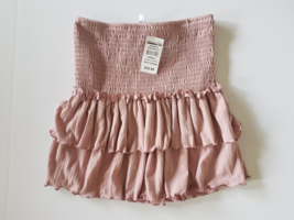 New Ava + Esme Tiered Smocked Waist Skirt Pale Mauve - XSmall - £23.35 GBP