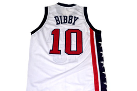 Mike Bibby Custom Team USA Basketball Jersey New Men White Any Size image 2