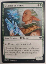 MTG Magic The Gathering Card Sculptor of WinterSnow Creature Elf Rogue Green  - £3.81 GBP