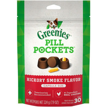 Greenies Pill Pockets Dog Treats Hickory Smoke Flavor Capsules - 7.9 oz - £35.47 GBP