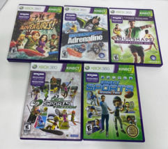 5 Lot Xbox 360 Kinect Games Adventures Motor Sports Adrenaline Deca Season 2 - £26.90 GBP