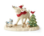 Lenox  Marcel Moose Skating Party Figurine Forest Friends Owl Christmas ... - £64.29 GBP