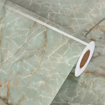 Green Marble Contact Paper for Countertops Waterproof Granite Marble Peel and St - £10.27 GBP