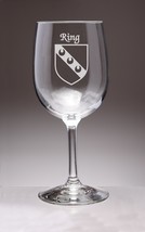 Ring Irish Coat of Arms Wine Glasses - Set of 4 (Sand Etched) - £54.15 GBP