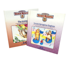 2 Vintage 1980&#39;s The World Of Teddy Ruxpin Books Airship + Springtime Singtime - £14.21 GBP