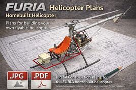 Plans Furia helicopter -is a real helicopter for amateur construction-Dr... - $44.10